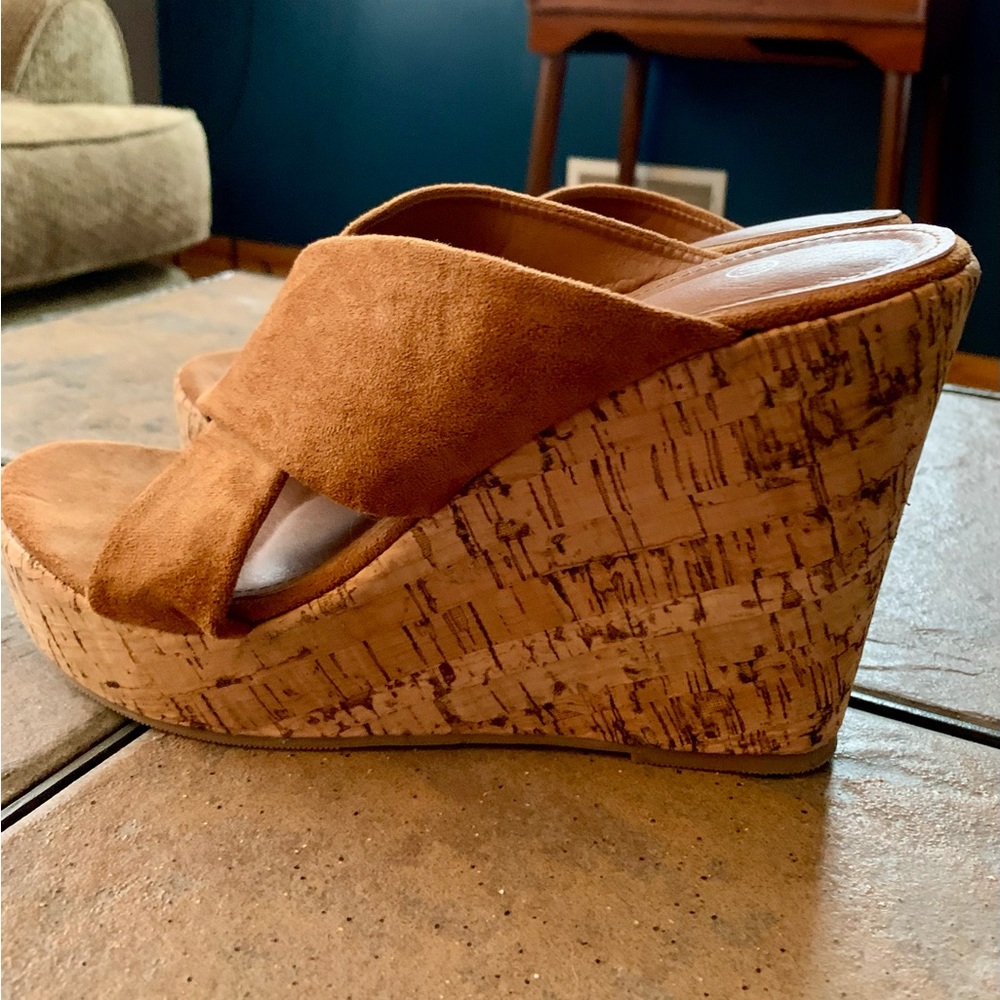 VOMIRA women’s open toe wedge sandal size 7